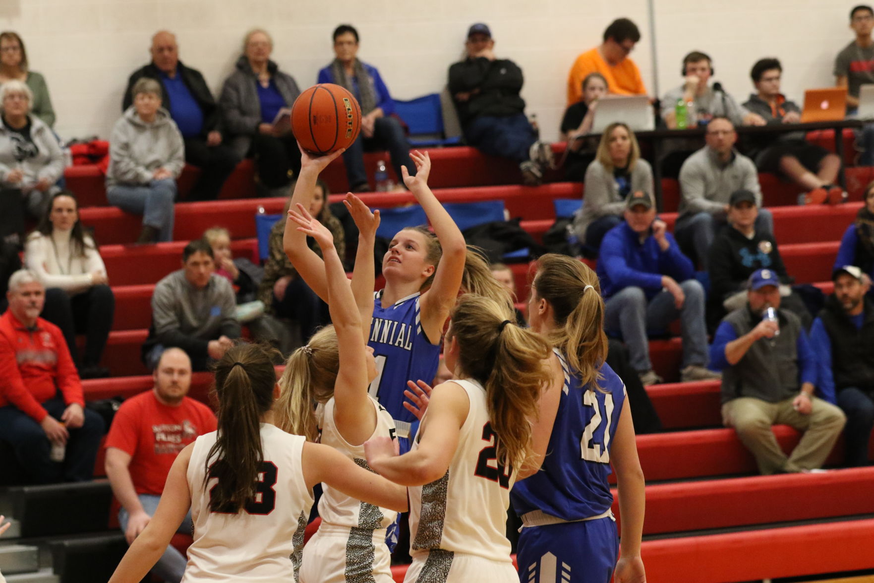 Centennial girls basketball at Sutton 6.JPG